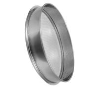 Tamis D'essai Rond en Acier Inoxydable 4 Mesh pour Terre | Structure Maillée Solide, Cadre Ergonomique, Usage Jardinage et Chantier, Argenté, Portable