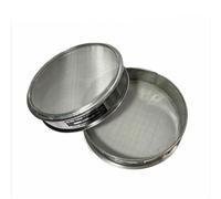 Tamis d'essai tamis à échantillon de farine de sésame de soja tamis à filtre en acier inoxydable cadre chromé Diam. 20 cm 0,008 mm-0,063 mm, 1 pièce.(250 mesh)