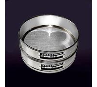 Tamis d'inspection chromé de 20 cm, parfait pour tester des échantillons dans plusieurs industries avec 4 et 600 mailles (maille 250)