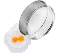 Tamis en acier inoxydable pour la farine - Tamis de cuisine à mailles fines avec 10 mailles - Tamis à farine de haute qualité pour des résultats de cuisson parfaits