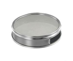 Tamis en maille chromée avec 20 cm de diamètre et cadre en acier inoxydable 304 pour test d'échantillons de médicaments, plusieurs ouvertures de maille (maille 60)