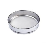 Tamis en maille d'acier inoxydable de 20 cm de diamètre, cadre chromé pour test médical, analyse du sol et séparation de la taille des particules (30 mailles)