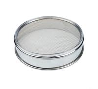 Tamis en maille d'acier inoxydable de 20 cm pour le sable et cadre chromé très résistant à différents maillages (10 mailles)