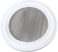 Tamis filtrant en PTFE de 50 mailles, crépine sanitaire en acier inoxydable 304 de qualité alimentaire for le pétrole, les produits chimiques et les aliments(35mm K50.5mm)