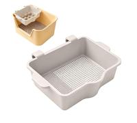 Tamis Filtrant pour Bac à Litière du Chat Rechange de Filtre pour Déchets | Insert de Grille Bac à Litière Séparation Tri Déchets Animaux Travail Gestion Maison Blanc