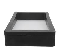 Tamis Filtrant Vidange D’un Aquarium, Plastique Noir 29, 5x19, 5 Cm