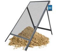 KOTARBAU® Tamis Jardinage - 8 x 8 mm - Acier - Tamis Sable - 60 x 120 cm - Gris - pour Sable Terre Cailloux - Robuste et Durable