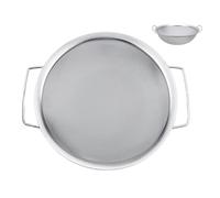 Tamis mailles fines, crépine rond en acier inoxydable de 60 Outil filtre pour seau peinture, miel d'émulsion et entonnoir avec poignée