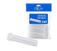 Tamis Nylon Ancrage Chimique DOJA Barcelona - Pack 25-16x130mm - Installation Facile, Tamis Scellement Chimique, Design Optimisé pour Bonne Fixation, Tige Filitée pour Ancrage