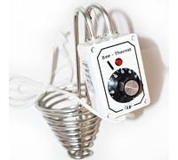 Tamis pointu - Chauffage - Spirale chauffante - Diamètre : 17 cm - 550 W - Conique - Pour chauffer le miel, la décristallisation et les sept particules de cire et cristaux - Qualité apiculteur