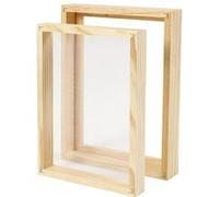 Tamis pour fabrication de papier - Double cadre - 25 x 19 cm G