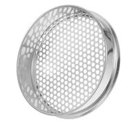 Tamis Rond en Acier Inoxydable 20cm pour Jardinage et Tri | Maille 7mm, Bords Lisses, Usage Domestique, pour Grains de Café et Turricules, Argenté