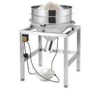 Tamis vibrant électrique en acier inoxydable, tamiseur électrique automatique commercial, tamis à farine pour poudres de farine,90Mesh