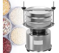 Tamis Vibrant Électrique Multifonctionnel, Tamiseurs De 5 À 200 Mesh | Tamis Vibrant Automatique De 1 400 À 1 680 Battements/min, Pour La Boulangerie, L-a Cuisi-ne Et Les Laboratoires.(+2 Sieb)