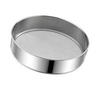 Tamis vibrant en acier inoxydable de 19,6 cm (50 cm), tissu de rechange, convient pour les tamiseurs, tamis rond, convient pour les applications industrielles de farine (argent, 30 cm)