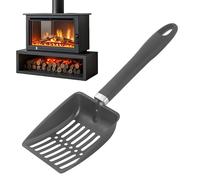 tamiseur à cendres de charbon | pour foyer de 32,5 cm résistant à la chaleur, pelle en acier inoxydable perforée cendre, pour poêle à bois barbecue grille à charbon et