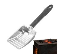 Tamiseur À Cendres Pour Cheminée,Outil de Foyer Résistant à la Chaleur 32.5 cm - Pelle À Cendres En Acier Creuse Pour Poêle À Bois | Pour Poêle à Bois Barbecue Pelle à Charbon Camping et Jardin
