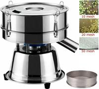 Tamiseur électrique vibrant Acier inoxydable Tamiseur automatique de farine Φ40cm 220V (hôte, sans tamis)