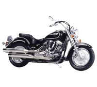 Tamiya - Kit maquette 14080 Yamaha XV1600 Road Star 1/12 noir/blanc