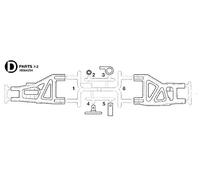 TAMIYA 300004254 - D-Teile Super Fighter G DT-02 58340