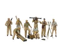 Tamiya 300035343-1:35 Ensemble de Figurines DAK Luftwaffe Artillery, réplique fidèle, kit en Plastique, Artisanat, kit de modèle, Assemblage, Non Peint