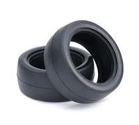 TAMIYA 300050454-1:10 Slick Lot de 2 pneus Noir