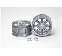 Tamiya 300050569 - M-CHÂSSIS 8-Speichen Jantes (2) Argent - Neuf