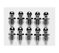 Tamiya Tête sphérique DF-02 M3 10 pièces 5 mm Argent