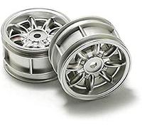 TAMIYA 300050676 Jantes Mini Cooper (2) chromées, 24 mm