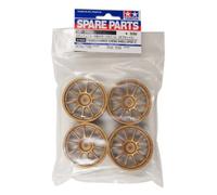 Tamiya Jantes RC Lot de 4 24 mm (Offset 0) 10 branches Or 1/10 51022 0226