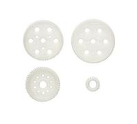 TAMIYA 300051248 - DF-03 Lot de 4 Roues à Denture Principale