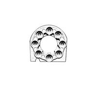 TAMIYA 300053666 - TT-01/DF-02 - Support de Moteur en Aluminium