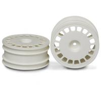 Tamiya Jantes Avant DF-03 53880 – Lot de 2 pour Buggy 62/25 Blanc