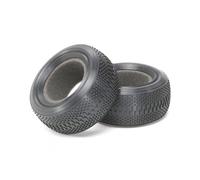 TAMIYA 300054185 - Pneu Avant Double Bloc 62/25 kit, 2 pièces