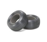 TAMIYA 300054185 - Pneu Avant Double Bloc 62/25 kit, 2 pièces