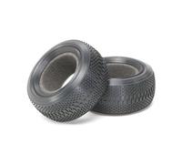 TAMIYA 300054185 - Pneu Avant Double Bloc 62/25 kit, 2 pièces