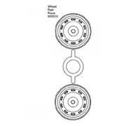 Tamiya 309335219 - M-CHÂSSIS Jantes (4) Coccinelle / 58383 - Neuf