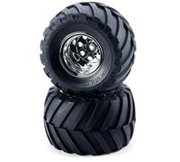 TAMIYA 309805618 - Pneus avec Jantes Gauche/Droite/Avant