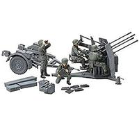Tamiya Maquette Canon allemand 20 mm Flakvierling 38 – Avec figurines – Échelle 1:48
