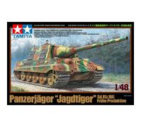 Tamiya 32569 Jagdtiger 1/48 : Chasseur De Chars Allemand Massif, Canon De 12,8 C