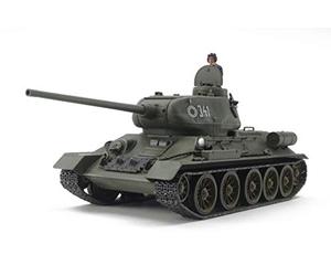 TAMIYA 32599-000 1:48 Rus. Mit. Pz. T-34/85, modélisme, kit de Construction en Plastique, Loisirs créatifs, Collage, kit de Construction en Plastique, Vert foncé