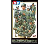 TAMIYA Militaire 32602 1:48 Fig-Set Dt. Infanterie (10) - Réplique fidèle à l'original - Kit de construction en plastique - Bricolage - Kit de modélisme - Assemblage non peint - Multicolore