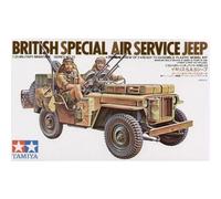 TAMIYA 35033 1:35 Brit. S.A.S Véhicule Tout Terrain (2), kit de modélisation, kit de Construction en Plastique, kit de Construction à Assembler, réplique détaillée 300035033, Marron