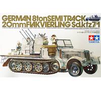 Tamiya 35050 char German 8 ton Semi Track 20mm Flakvierling 38 Sd.kfz 7/1 1/35