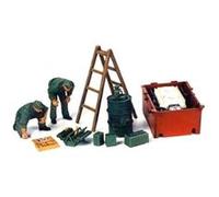 Tamiya Maquette 35180 – Mécaniciens allemands – 1/35 – Ensemble maintenance moteur de char