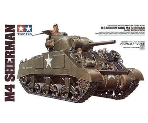Tamiya 35190 - U.S.Medium Tank M4 Sherman 1/35 Scale Tôt Production -T48 Après