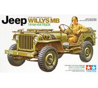 Tamiya Maquette Jeep Willys 1/4 Ton – Échelle 1:35 – Brun/Noir