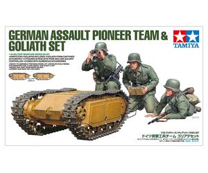 Tamiya 35357 Lot De Figurines 1/35 Pionniers WWII Allemand & Goliath - Neuf