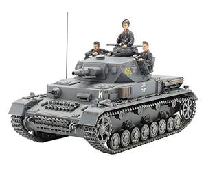 TAMIYA 35374-000 1:35 Voiture de Combat blindée Allemande IV Version F L24/75 mm Kit de modélisme Kit de Construction en Plastique Kit à Assembler Réplique détaillée Non laqué Gris