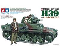 TAMIYA 35389 1:35 Franz. Lt. Panzer H39 (1) - Maquette - Kit de Construction en Plastique, Loisirs, Bricolage, kit de Char, kit Militaire, Char 1:35, modélisme, Couleur moulée